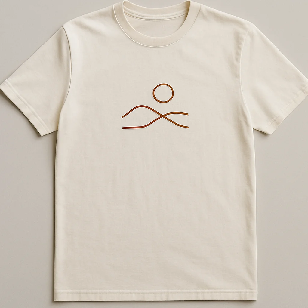 Rust Line Tee
